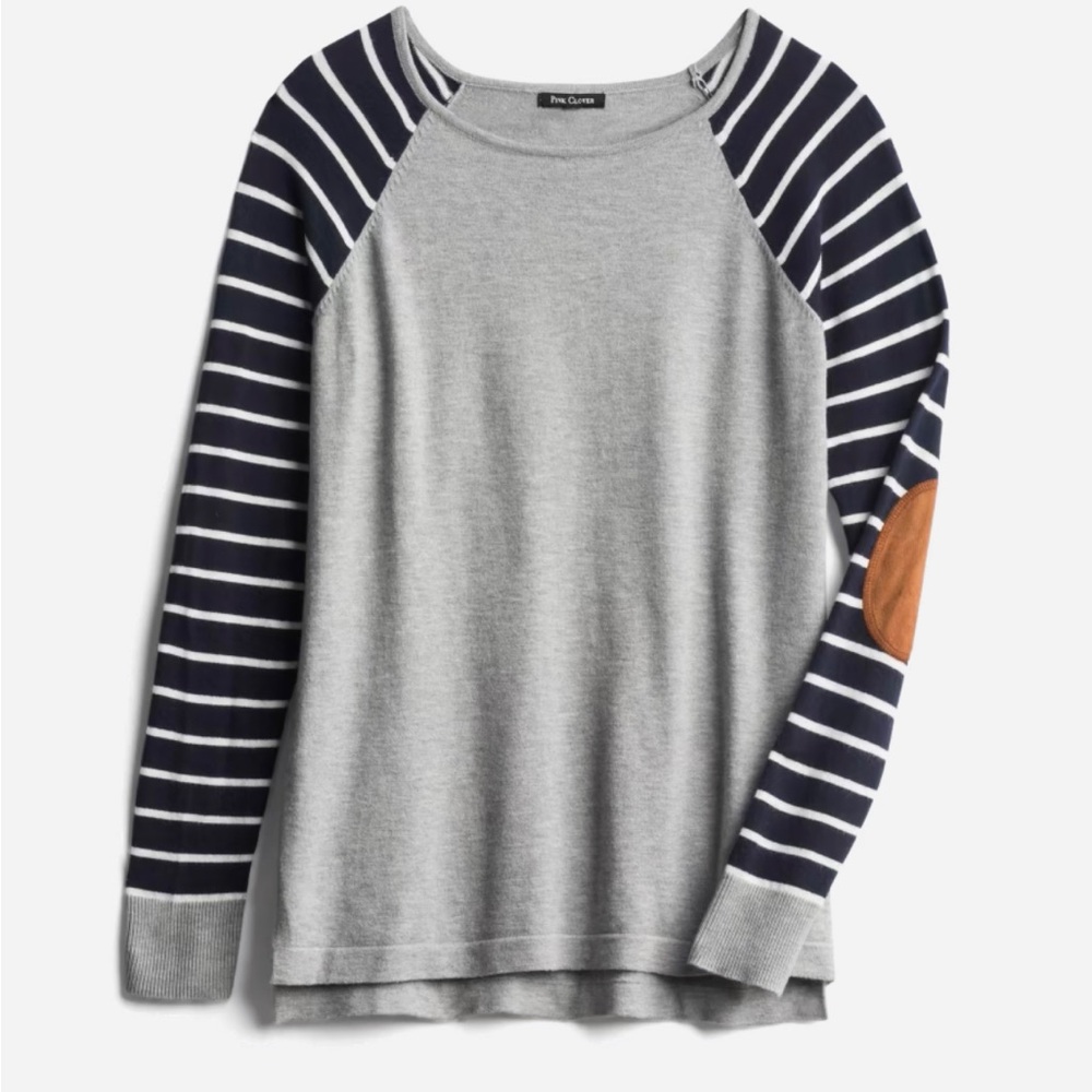 Pink Clover Jayden Elbow Patch Sweater